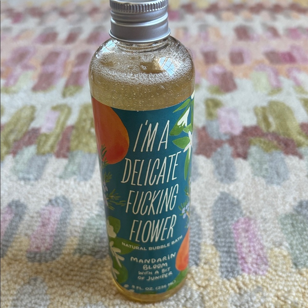 🍦HOST PICK🍦Blue Q I’m a Delicate F’ing Flower Bubble Bath Mandarin Bloom NWT